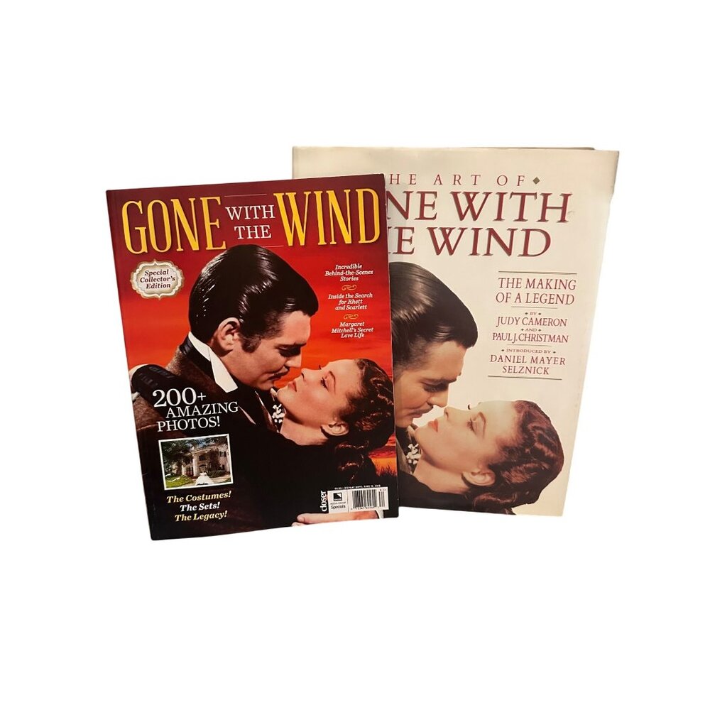 Gone With The Wind Magazine & The Art Of Gone With The Wind Hardcover Book Set